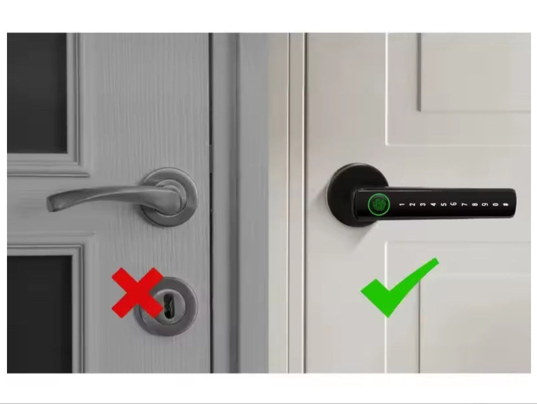 Smart Fingerprint Door Lock (Lever Handle Model)